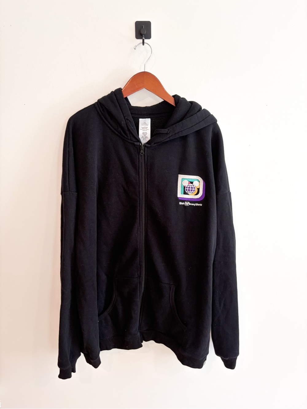 Walt Disney World Black Zip-Up Hoodie Plus Size 3XL